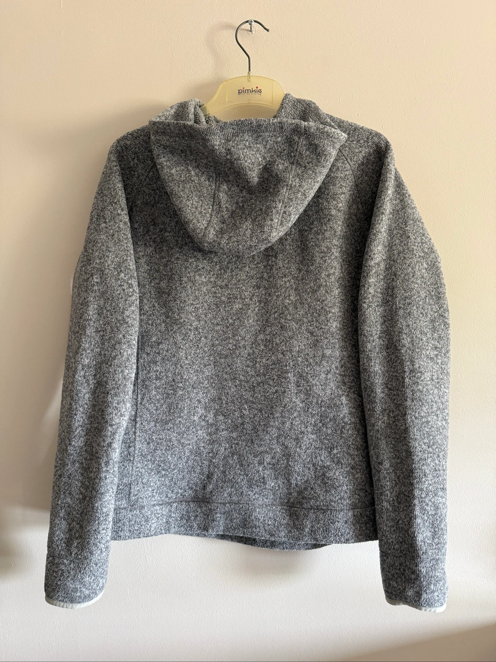 The North Face women's thick grey hooded fleece jacket size M – photo 2